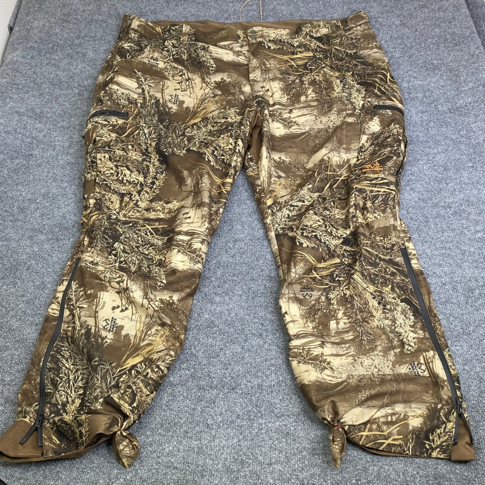 Realtree Max-1 XT Camo Hunting Pants Mens 3XL Scent-Factor WP679 Brown